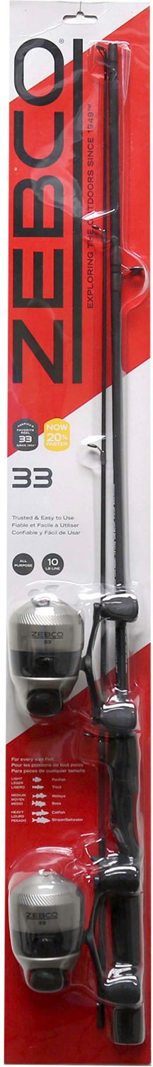 Zebco 5'6" M Freshwater 33 Spincast Rod and Reel Combo - view number 7