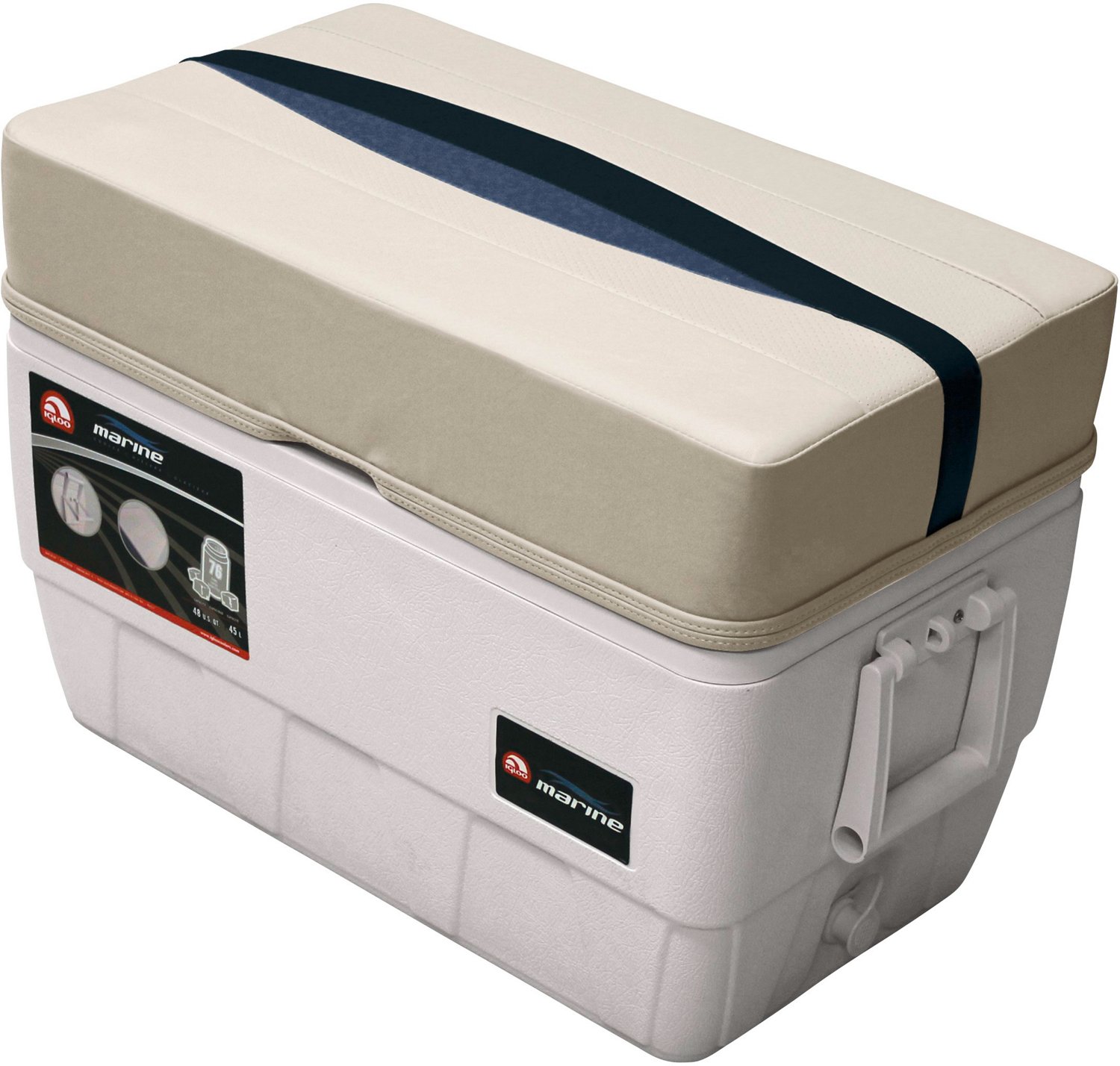 Seachoice Cooler Cushion fits 48 Qt., White 76811 - The Home Depot