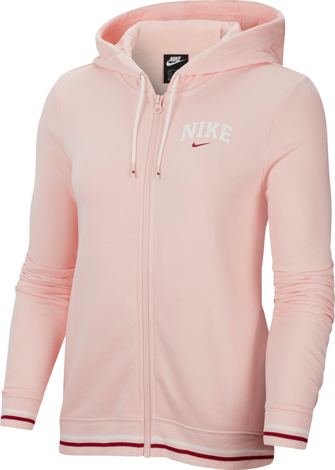 Nike Women's Nike Sportswear Fleece Striped Varsity Full-Zip Hoodie - view number 3