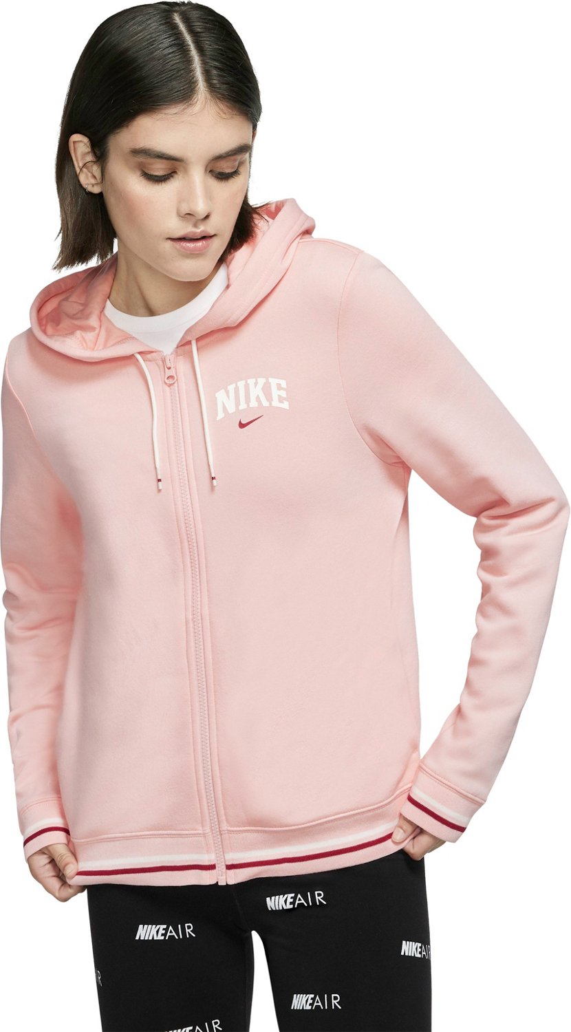 Nike Women's Nike Sportswear Fleece Striped Varsity Full-Zip Hoodie
