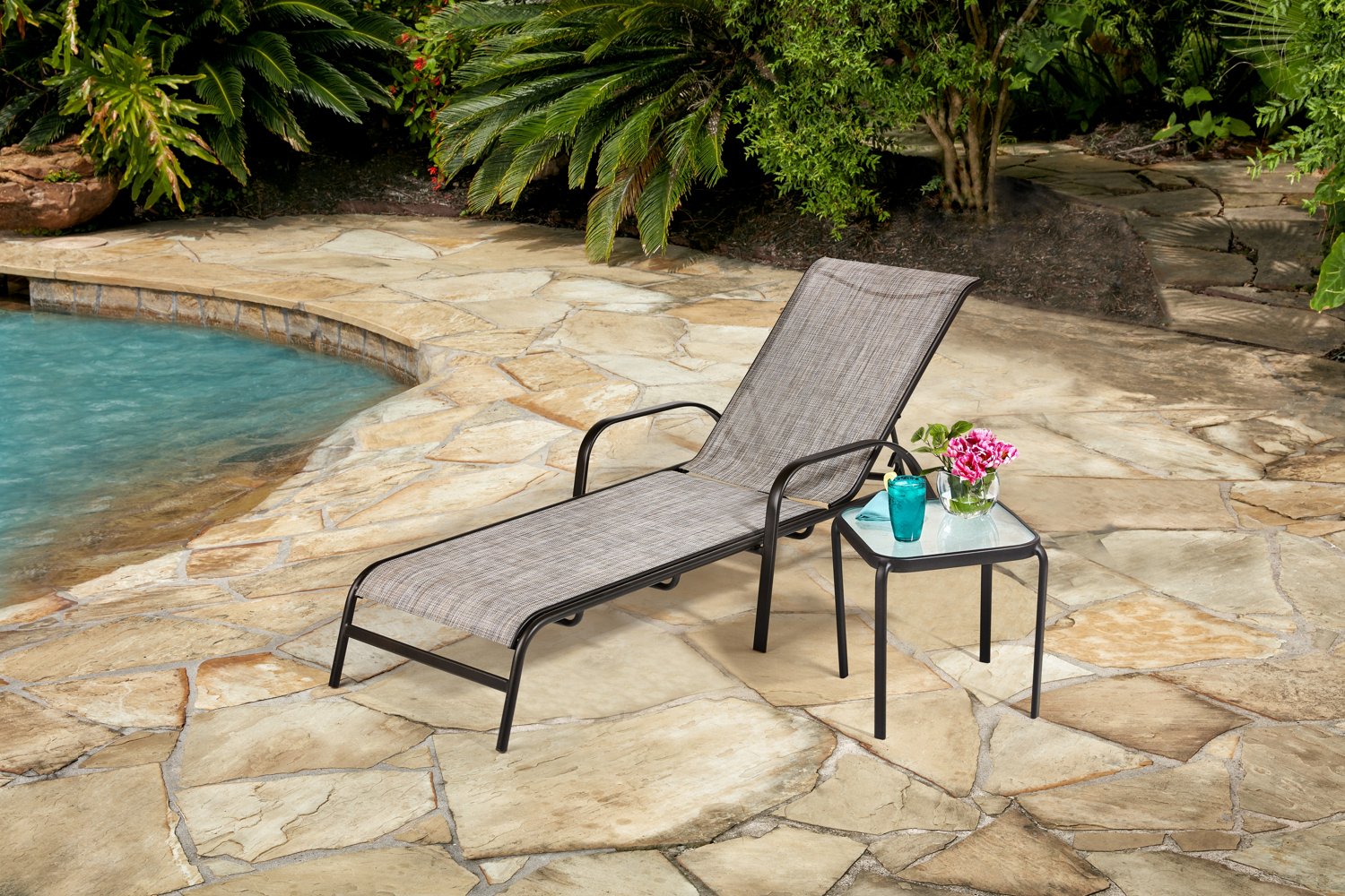 Mosaic folding best sale sling chaise lounge