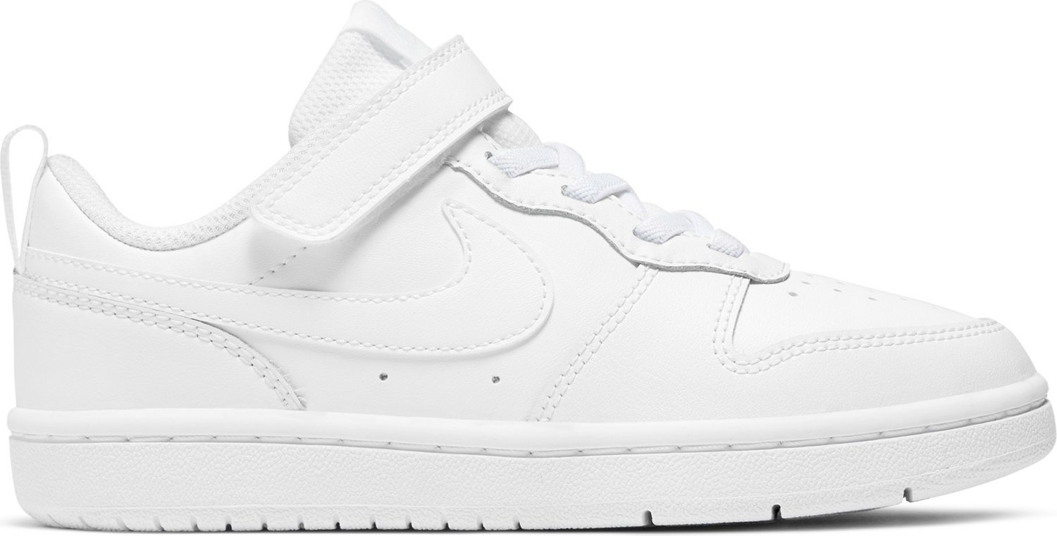 Court Borough Low 2 Grade School Lifestyle Shoes (White)