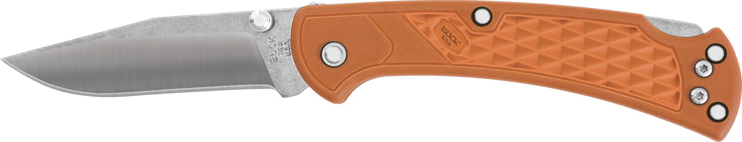  Buck Knives 112 Slim Select Folding Lockback Pocket Knife with  Thumb Studs and Removable/Reversible Deep Carry Pocket Clip, Nylon Handles,  3 420HC Blade : Sports & Outdoors