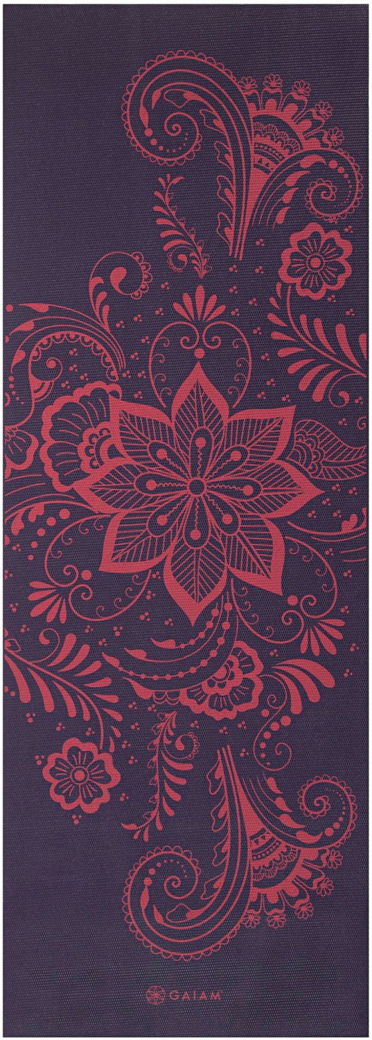 Gaiam Reversible Aubergine Swirl 24 x 68 x 0.24 in Yoga Mat                                                                      - view number 2