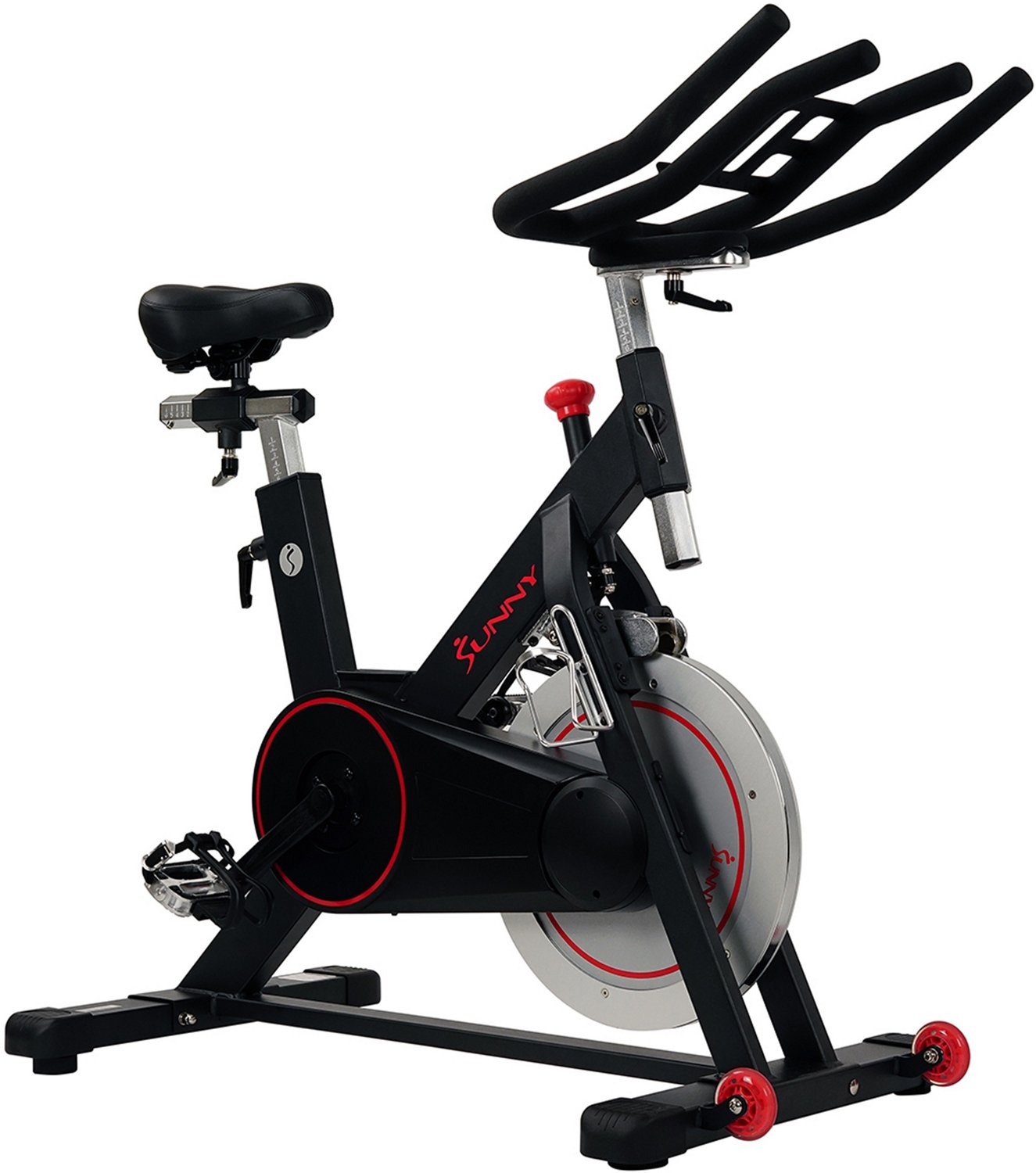 Sunny Health Fitness Magnetic Belt Drive Indoor Cycling Bike