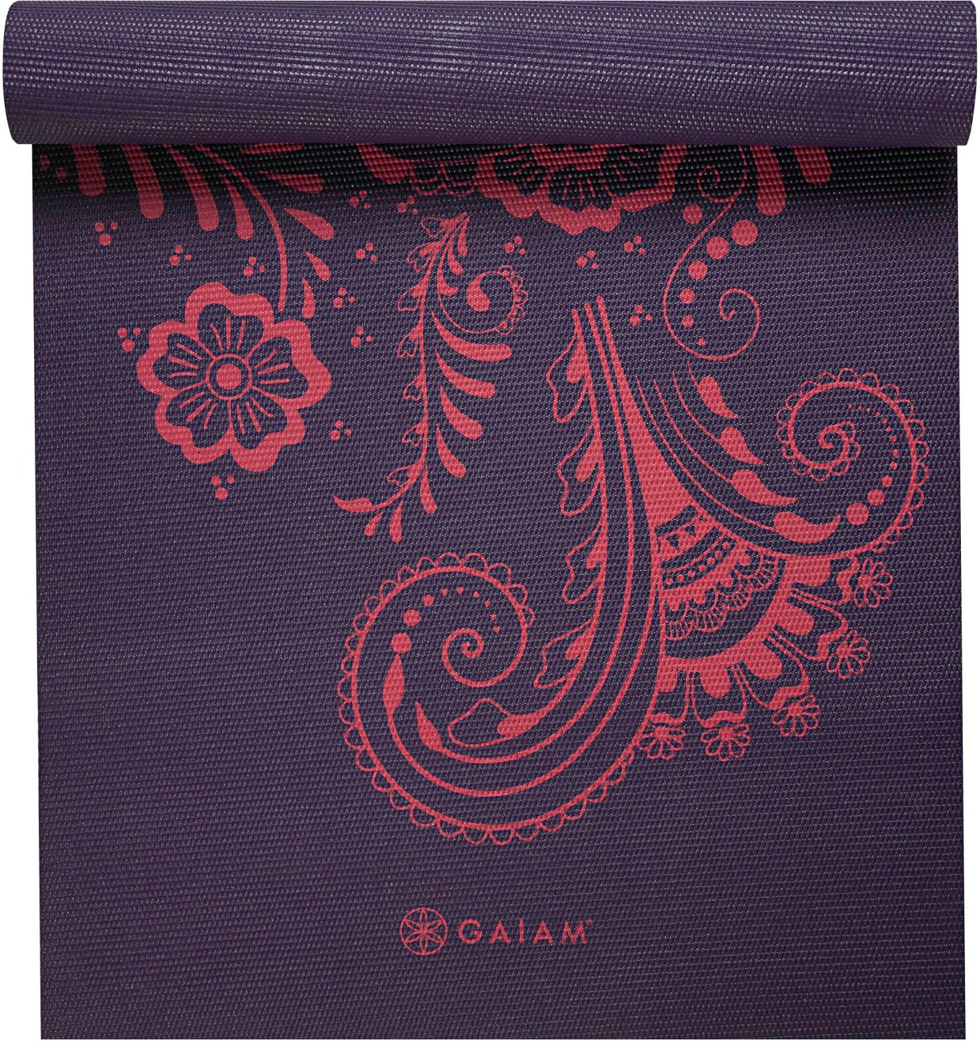Gaiam Reversible Aubergine Swirl 24 x 68 x 0.24 in Yoga Mat                                                                      - view number 3