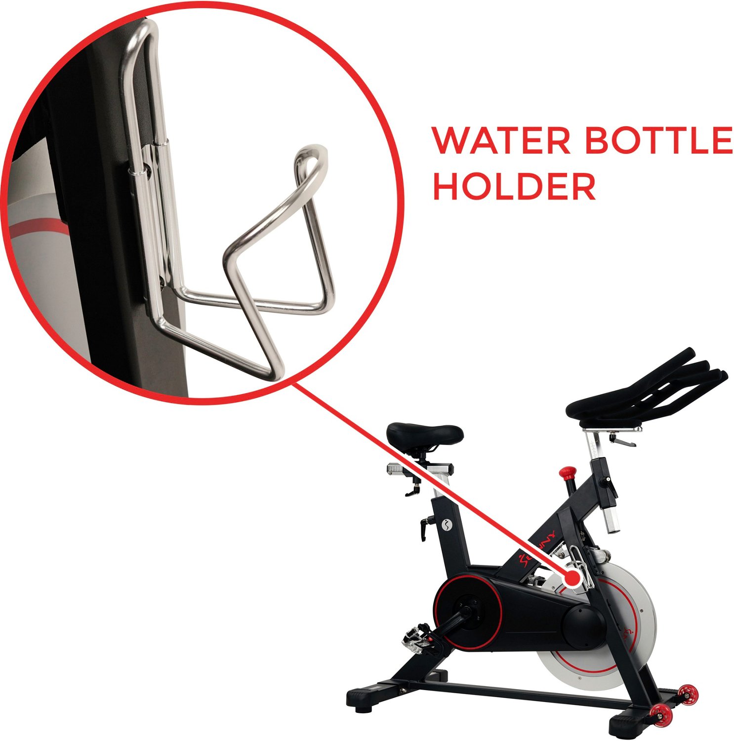 Sunny Health & Fitness Belt Drive Indoor Cycling Bike Academy