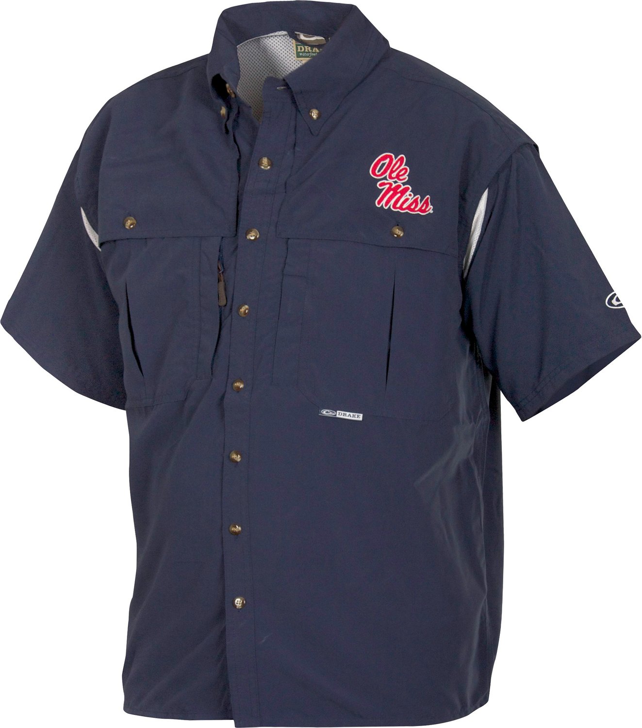 Drake Waterfowl Men's University of Mississippi Wingshooter's Shirt                                                              - view number 1 selected