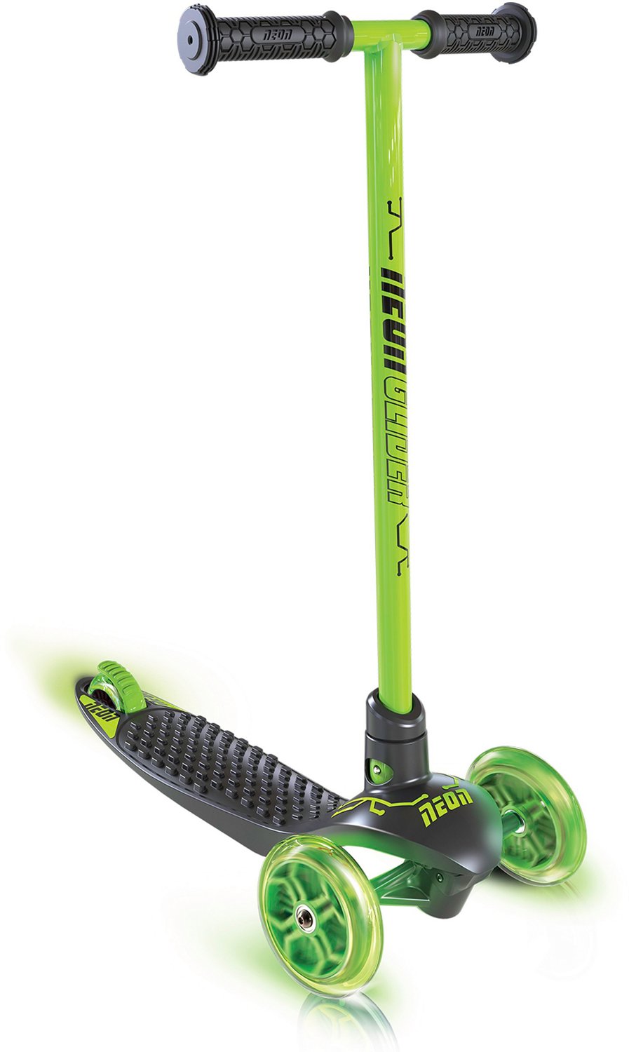 Yvolution Kids' NEON Glider LED 3Wheeled Scooter Academy