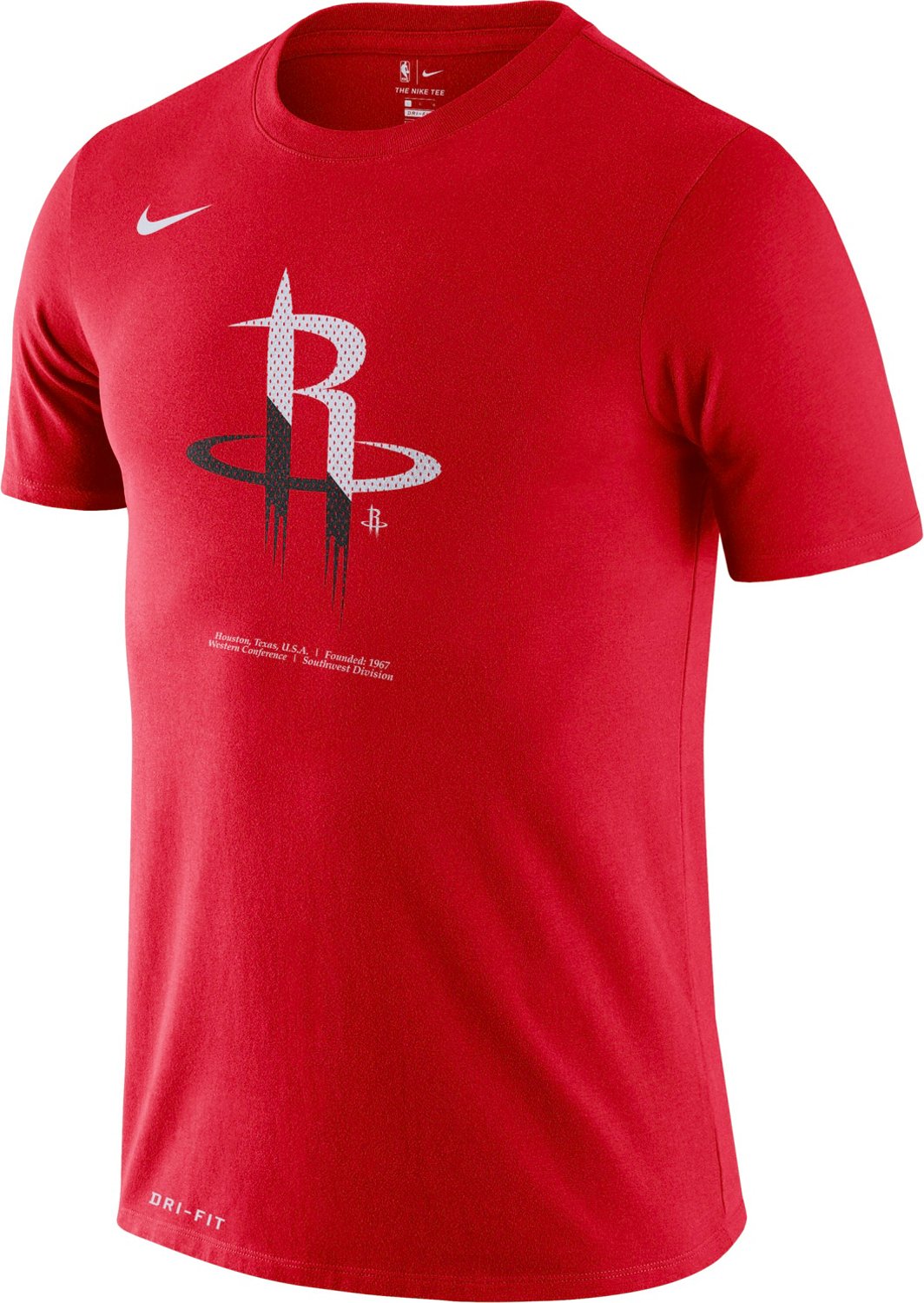 Nike Men's Houston Rockets Dri-FIT Logo T-shirt