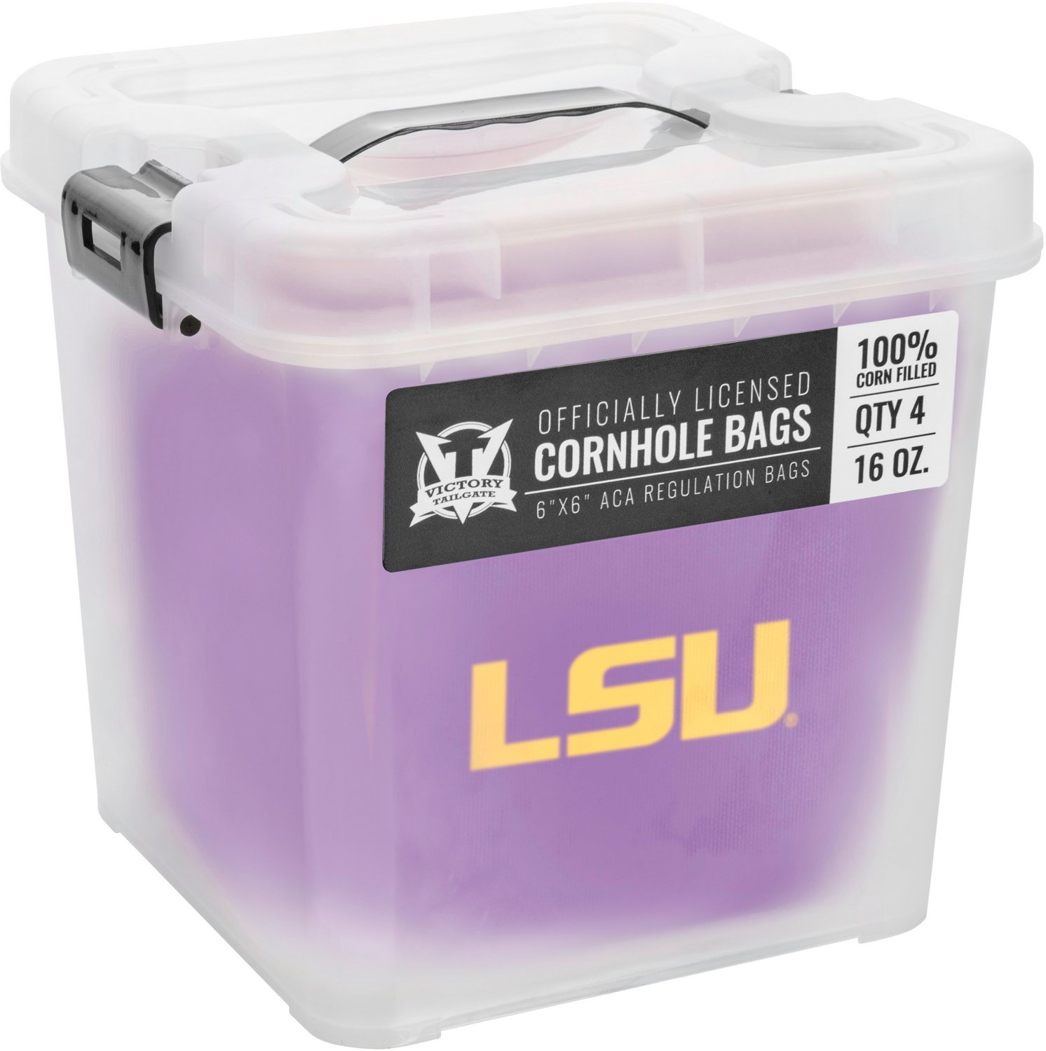 Victory Tailgate Louisiana State University Cornhole Replacement Bean Bags 4-Pack - view number 5