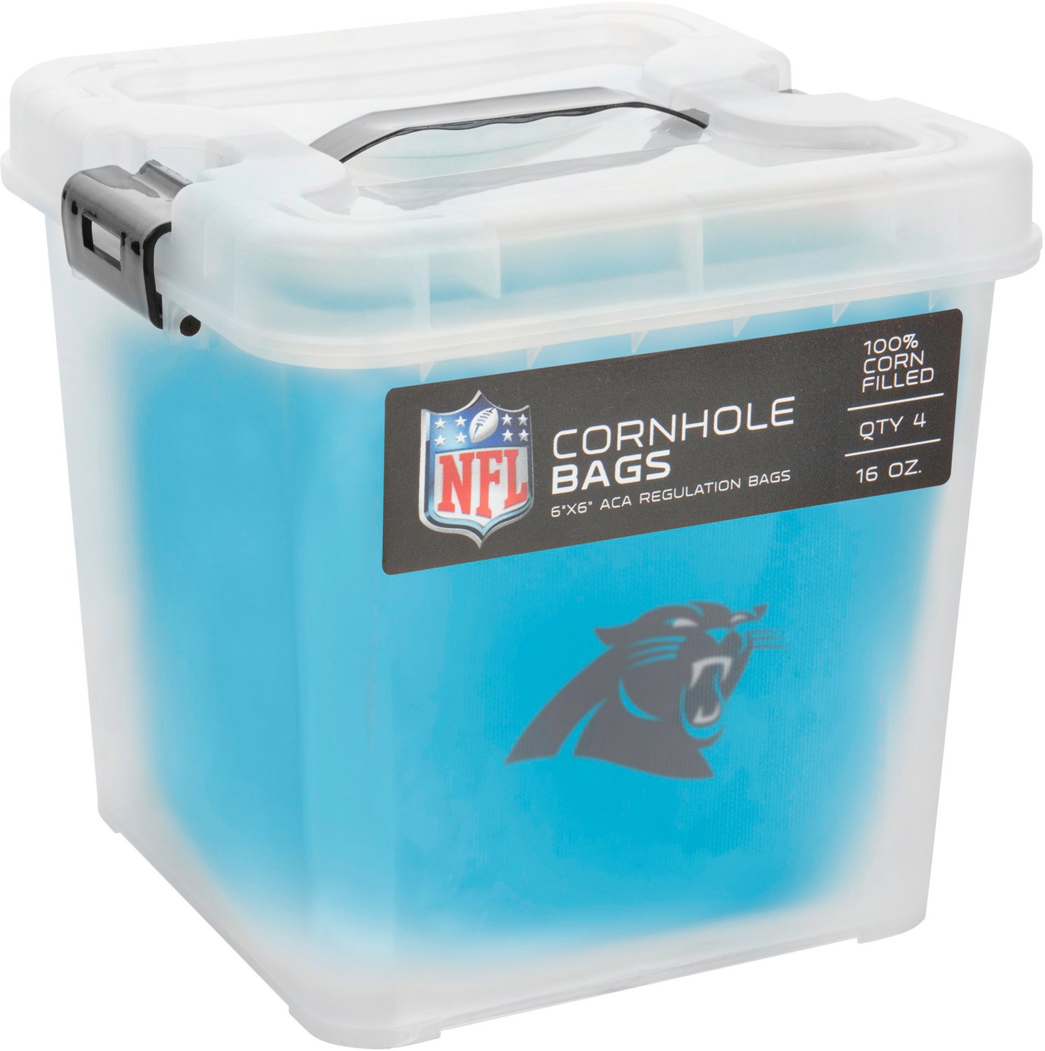 Victory Tailgate Carolina Panthers Regulation Corn-Filled Cornhole Bag Set, 4-Pack                                               - view number 5