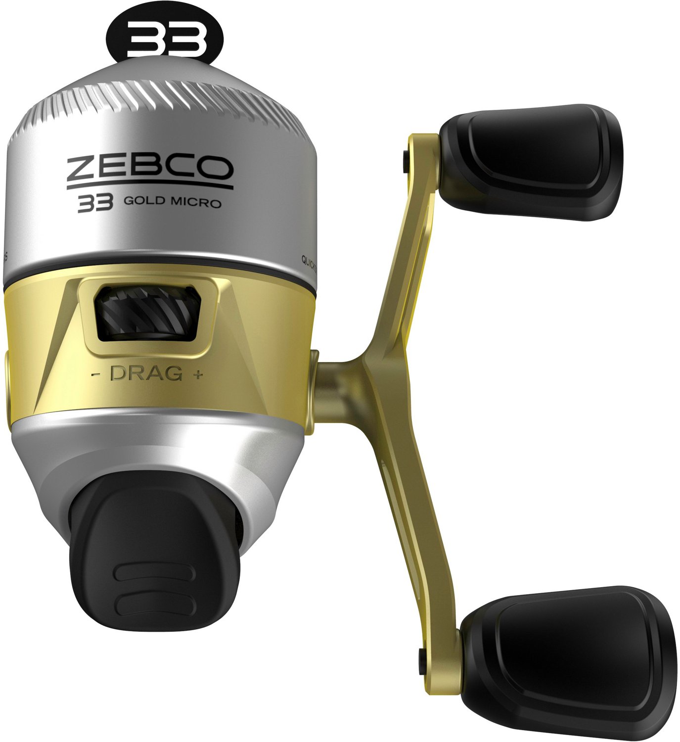 ZEBCO 33 Gold Spincast Reel 3.6:1 Gear Ratio W/10LB Line 10478-ZS3872 (Lot  of 2)