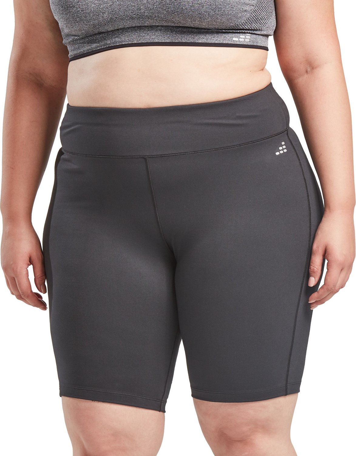 BCG Women's Bike Plus Size Shorts 10 in Academy