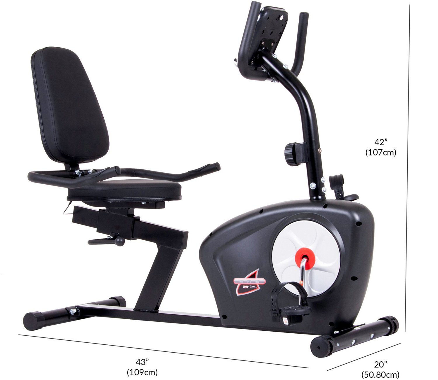 Body Champ Magnetic Recumbent Exercise Bike Academy