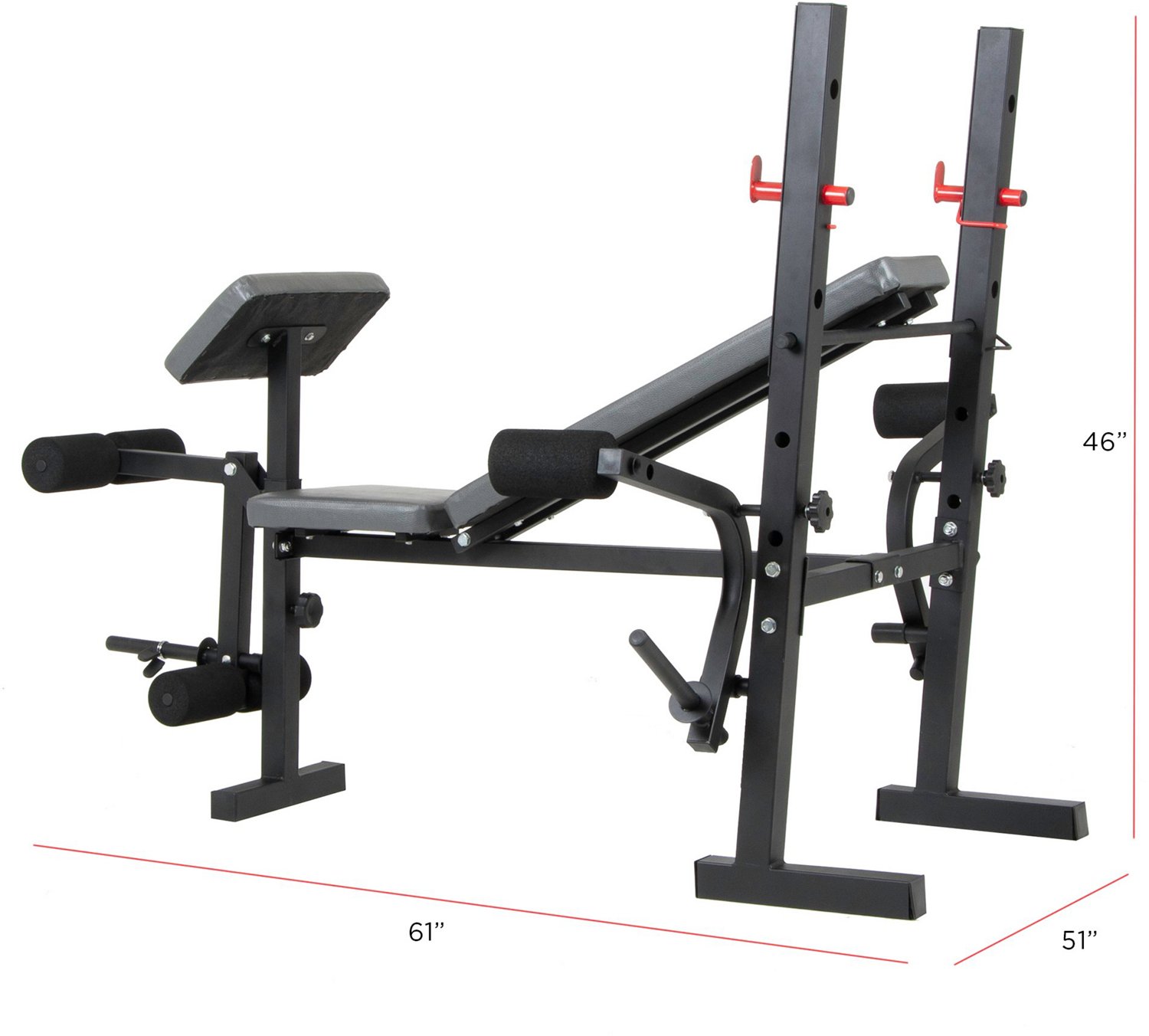 Body Champ Standard Weight Bench with Butterfly Academy