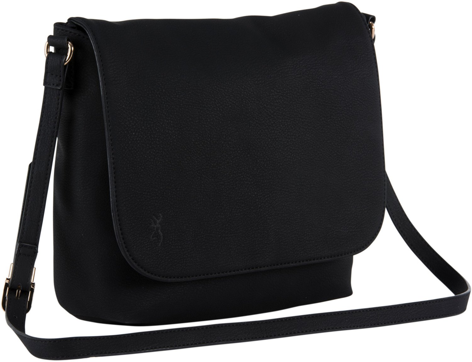 Sierra Flap Shoulder Bag - Black