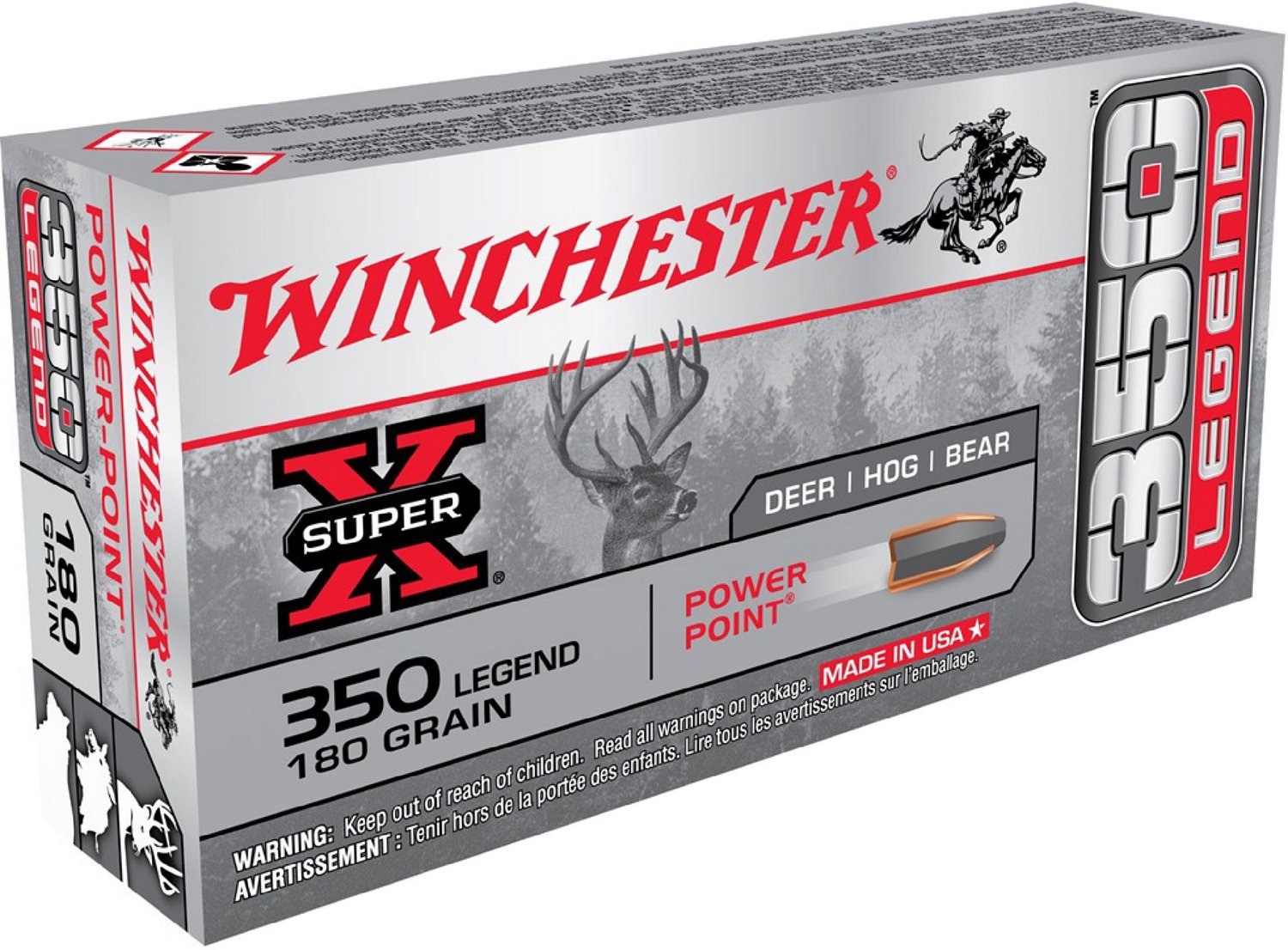 Winchester Super X 350 Legend 180-Grain Rifle Ammunition - 20 Rounds                                                             - view number 1 selected