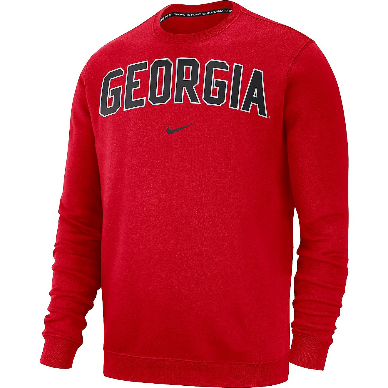 Nike Men's University of Georgia Club Fleece Crew Sweatshirt | Academy
