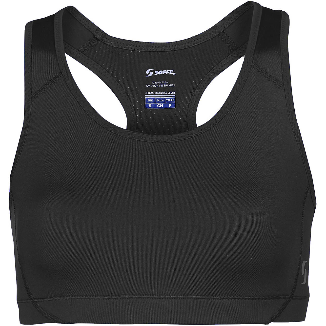 Soffe Juniors' Mid Impact Cheer Sports Bra                                                                                       - view number 1