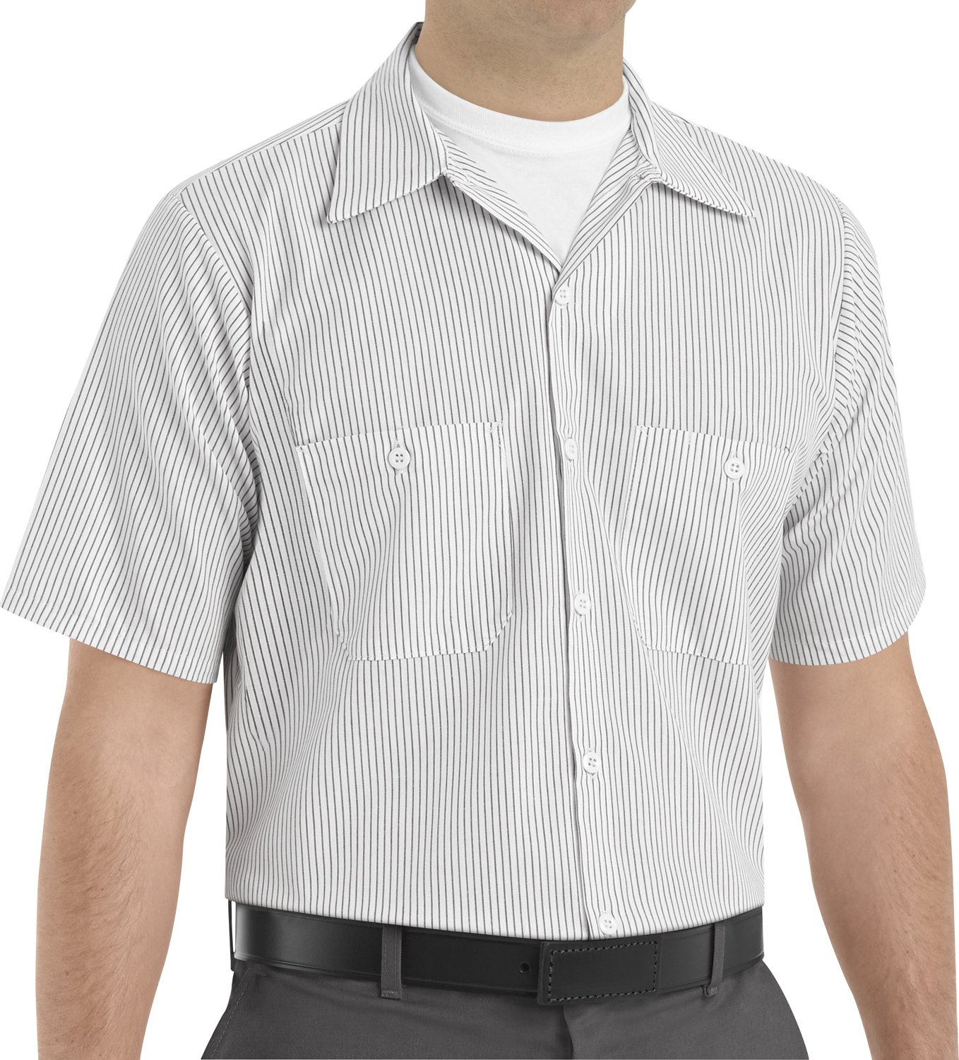 Red Kap Men's Industrial Stripe Work Shirt