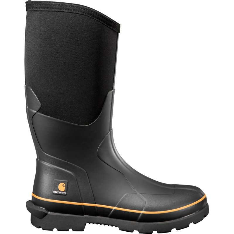 Carhartt Men's Mudrunner Composite Toe Rubber Wellington Work Boots Black, 12 - Wellington Steel Toe Work Boots at Academy Sports