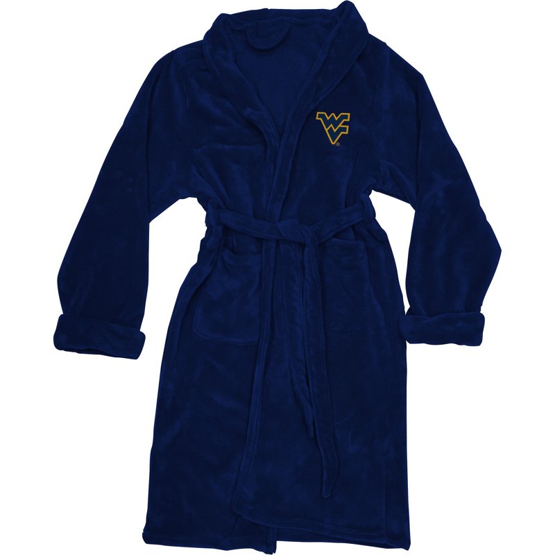 The Northwest Company Men's West Virginia University Silk Touch Bathrobe - NCAA Novelty at Academy Sports