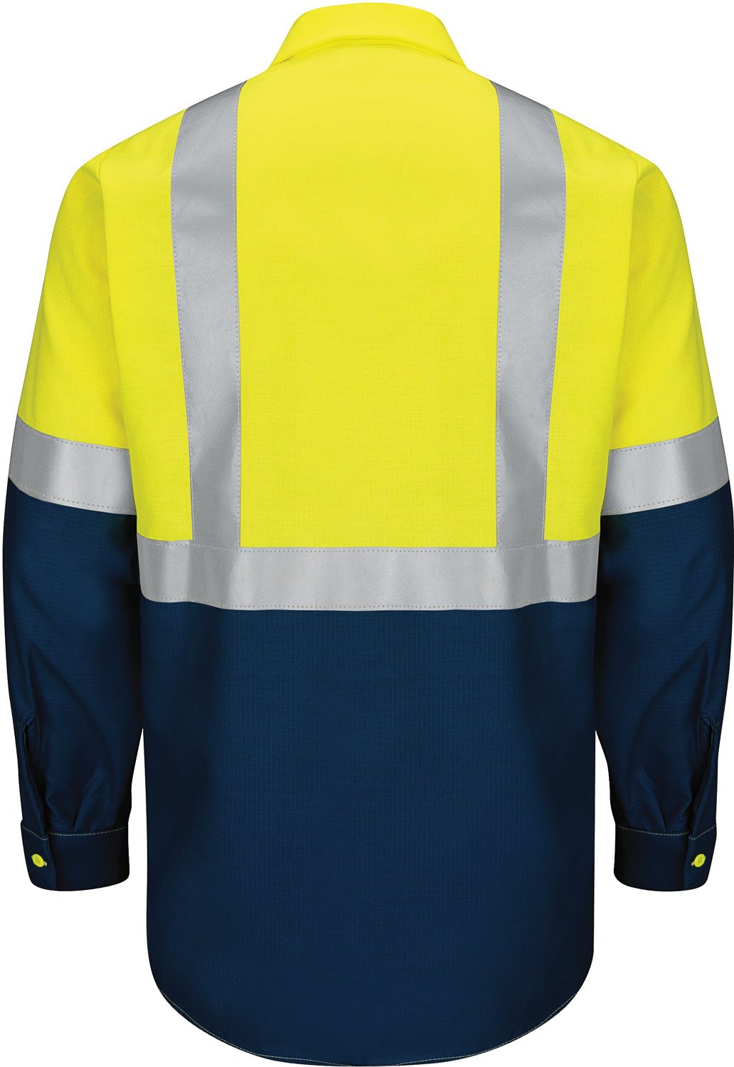 Red Kap Men's Hi-Visibility Colorblock Ripstop Type R Class 2 Work Shirt - view number 2
