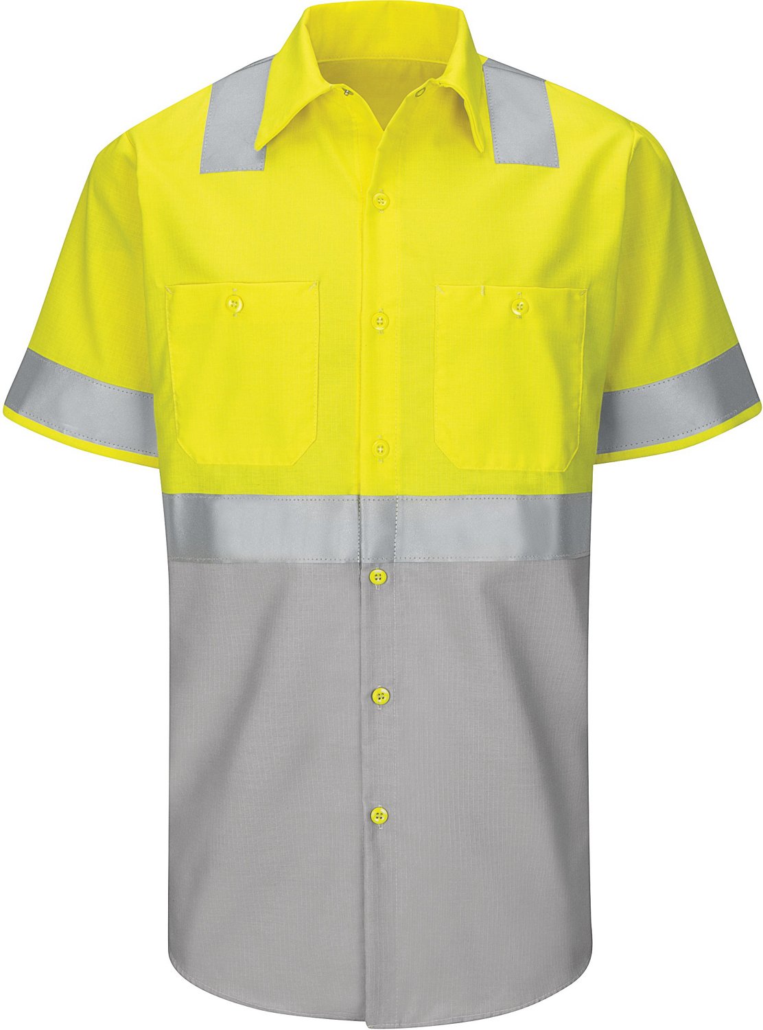 Red Kap Men's Hi-Visibility Ripstop Type R Class 2 Work Shirt