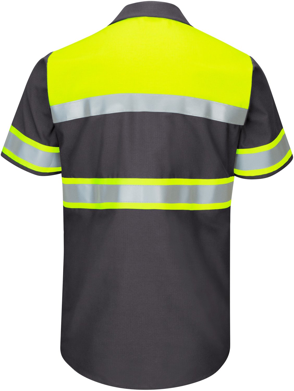 Red Kap Men's Hi-Visibility Colorblock Ripstop Type O Class 1 Short Sleeve Work Shirt                                            - view number 2