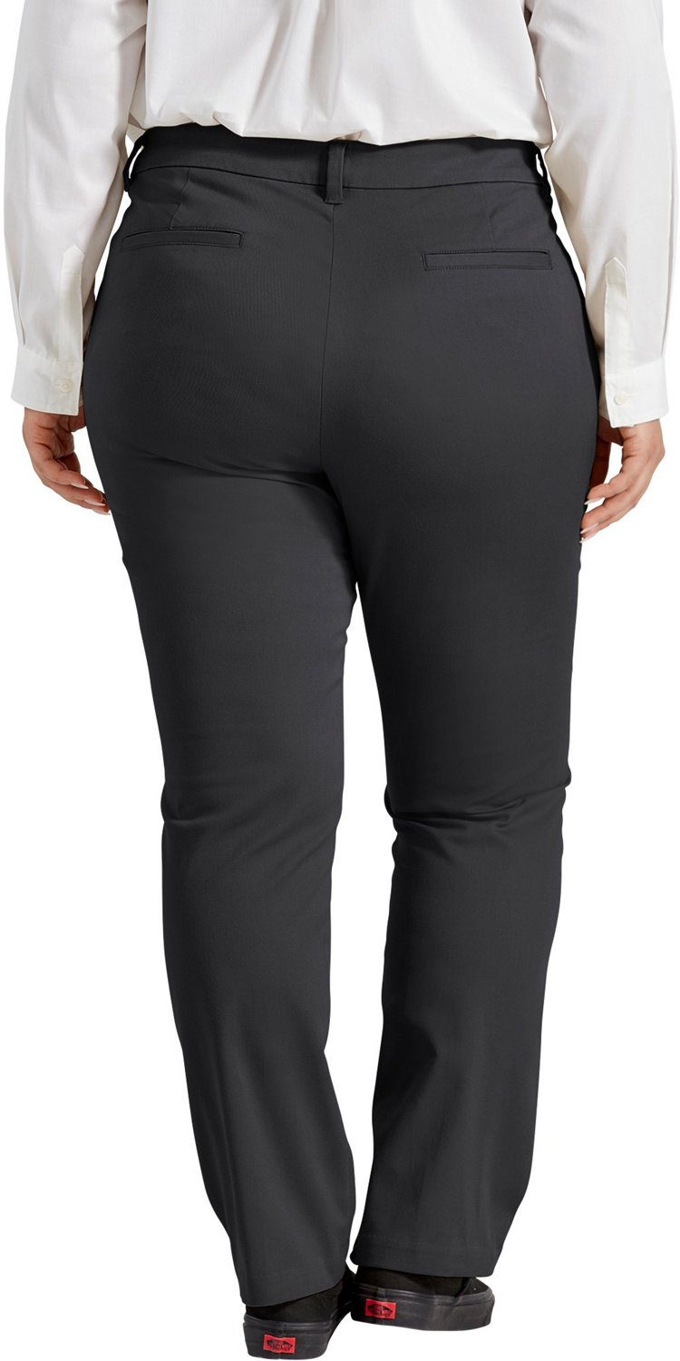Dickies Women's Plus Size Perfect Shape Boot Cut Twill Pants                                                                     - view number 2