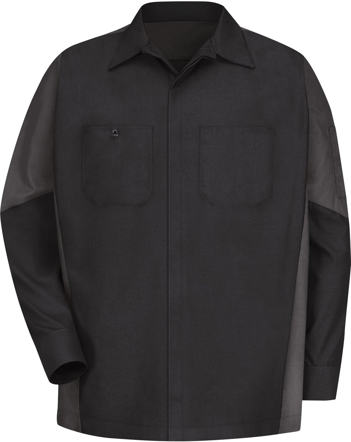 Red Kap Men's 2-Tone Crew Long Sleeve Shirt                                                                                      - view number 1
