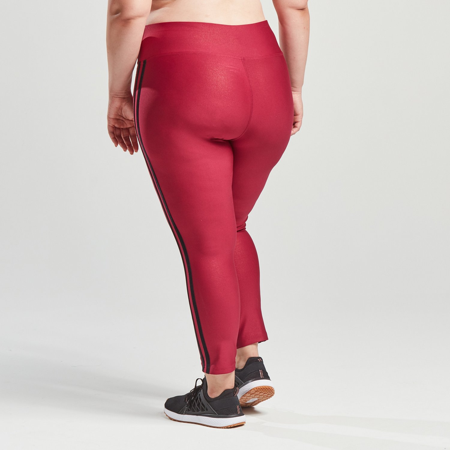 BCG Women's Plus Size Velvet Taped Shimmer 7/8 Leggings - view number 2