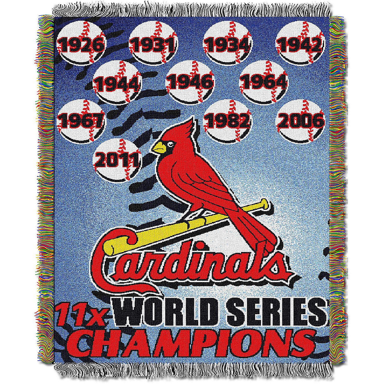 The Northwest Company St. Louis Cardinals Commemorative Tapestry Throw Blanket                                                   - view number 1