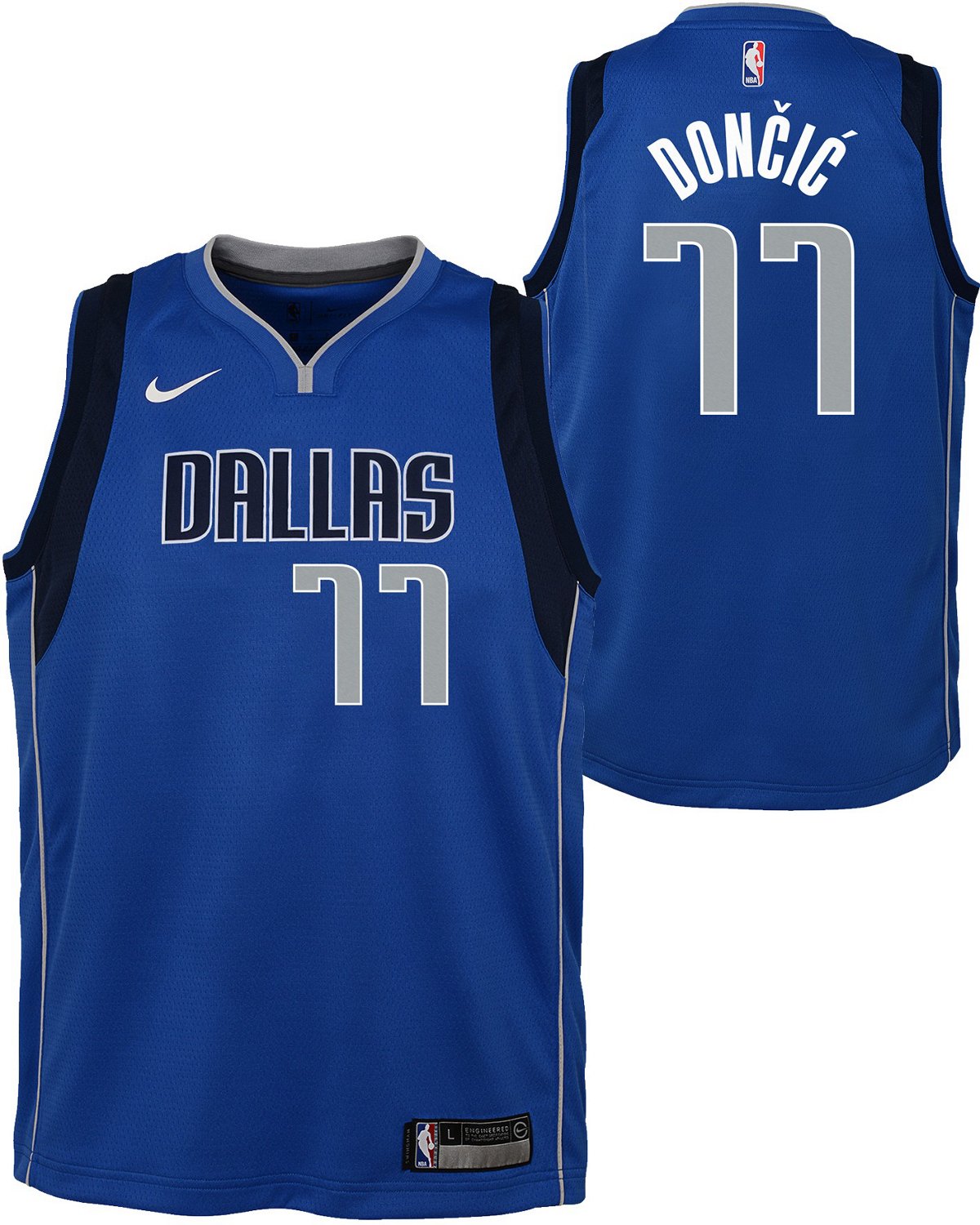 NBA Boys' Dallas Mavericks Luka Doncic 77 Swingman Icon Jersey