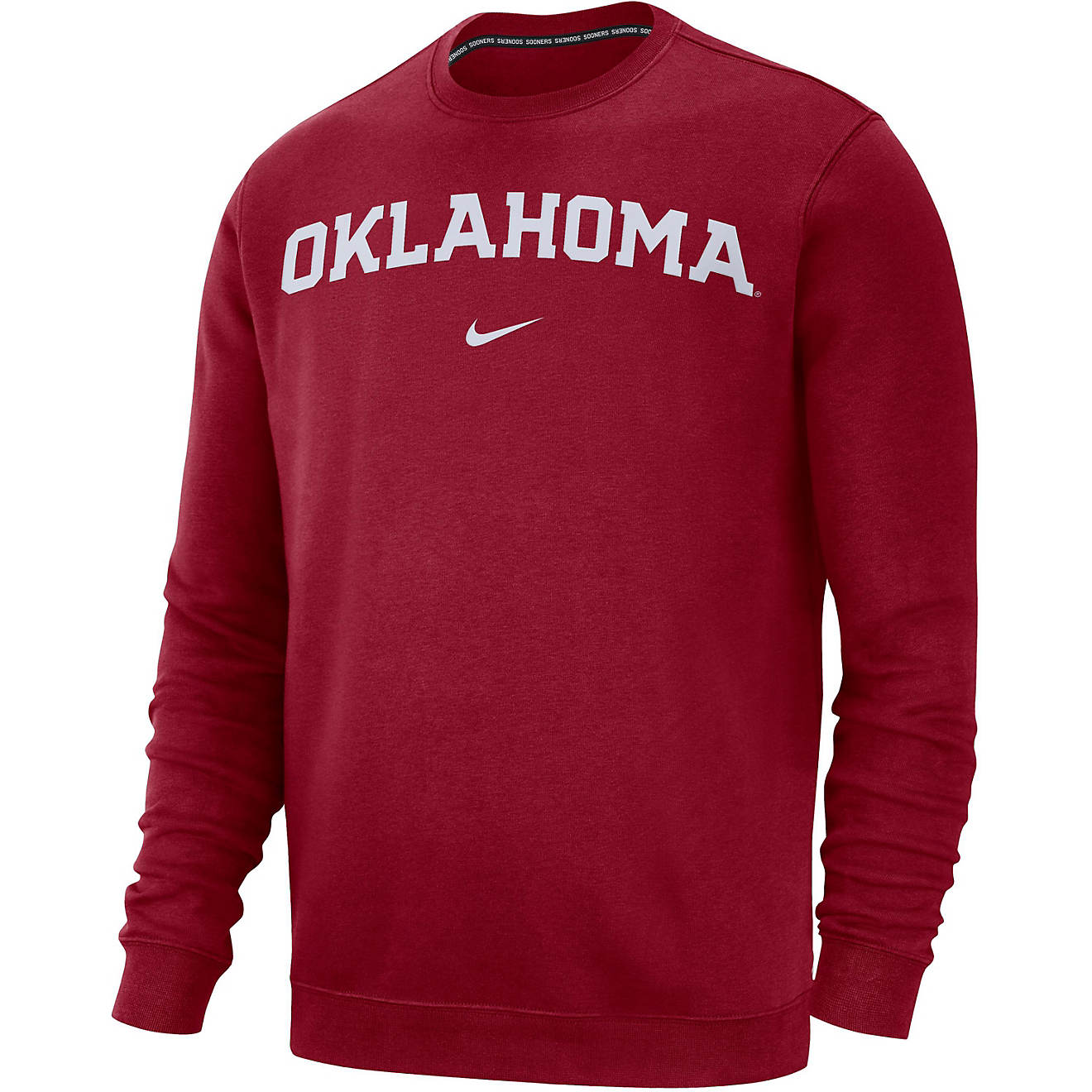 Nike Men's University of Oklahoma Fleece Club Crew Sweatshirt | Academy