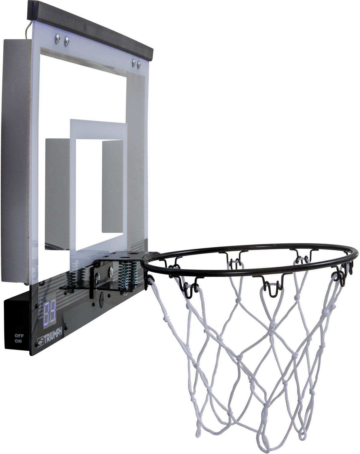 Triumph OvertheDoor 18 in LED Mini Basketball Hoop Academy