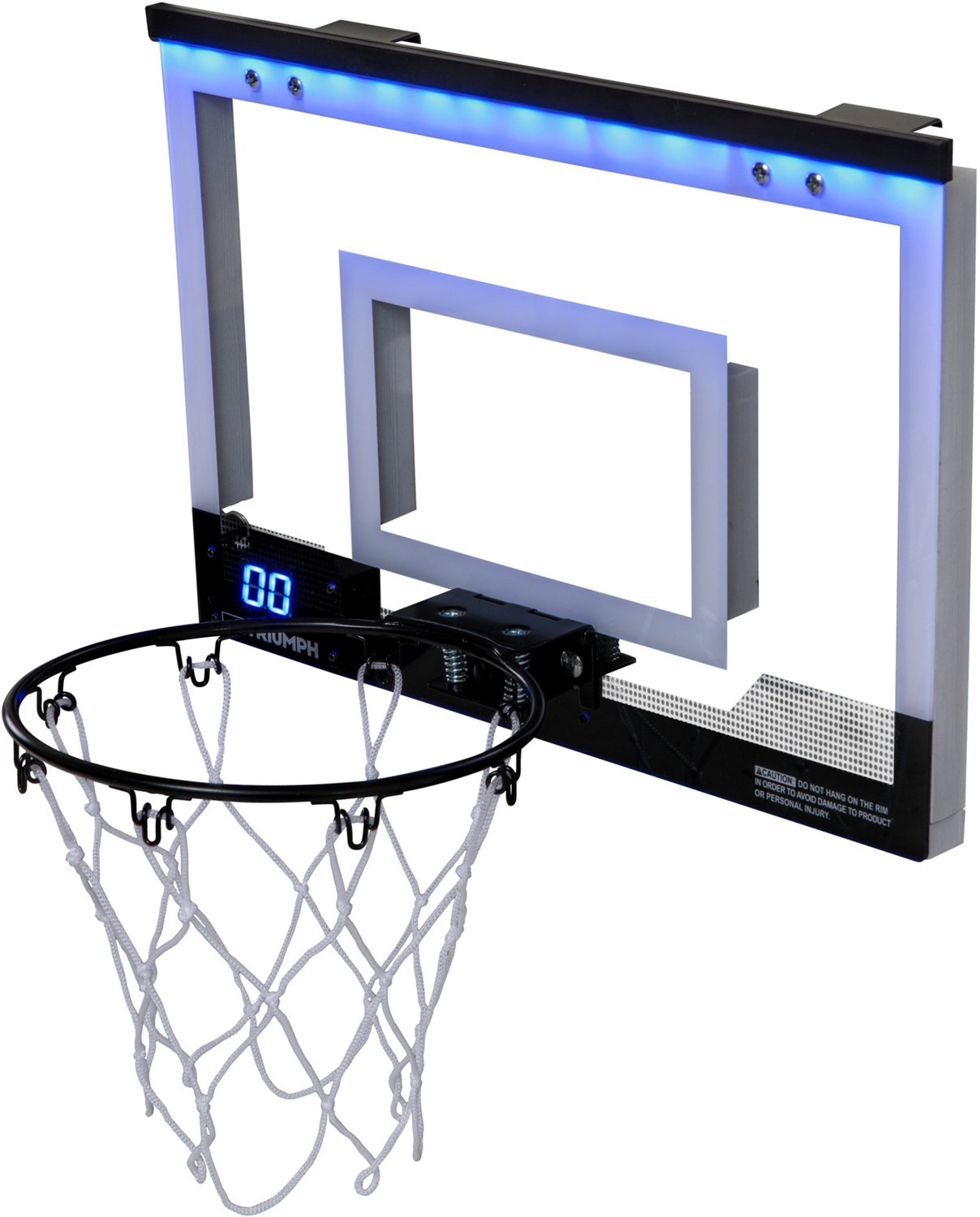 Triumph OvertheDoor 18 in LED Mini Basketball Hoop Academy