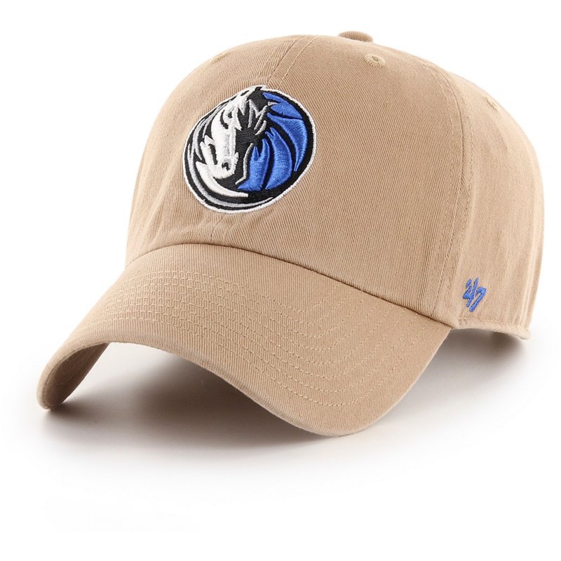 '47 Adult Dallas Mavericks Khaki Logo Cleanup Adjustable Hat, Men's, Tan