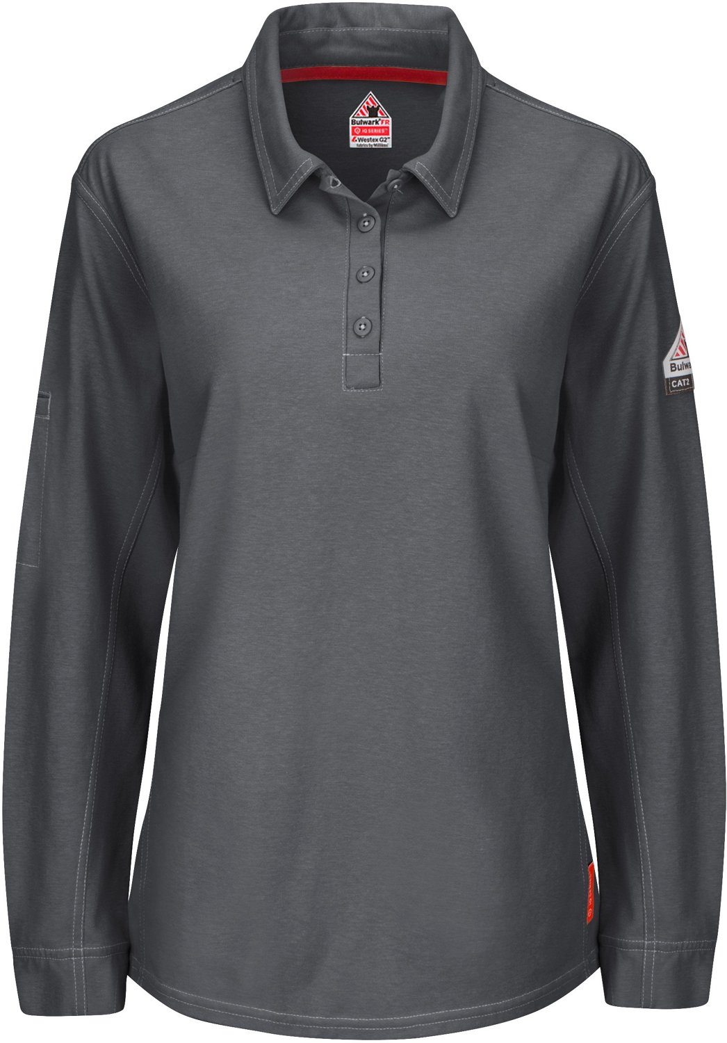 Bulwark Women's iQ Series Comfort Knit Flame Resistant Long Sleeve Polo