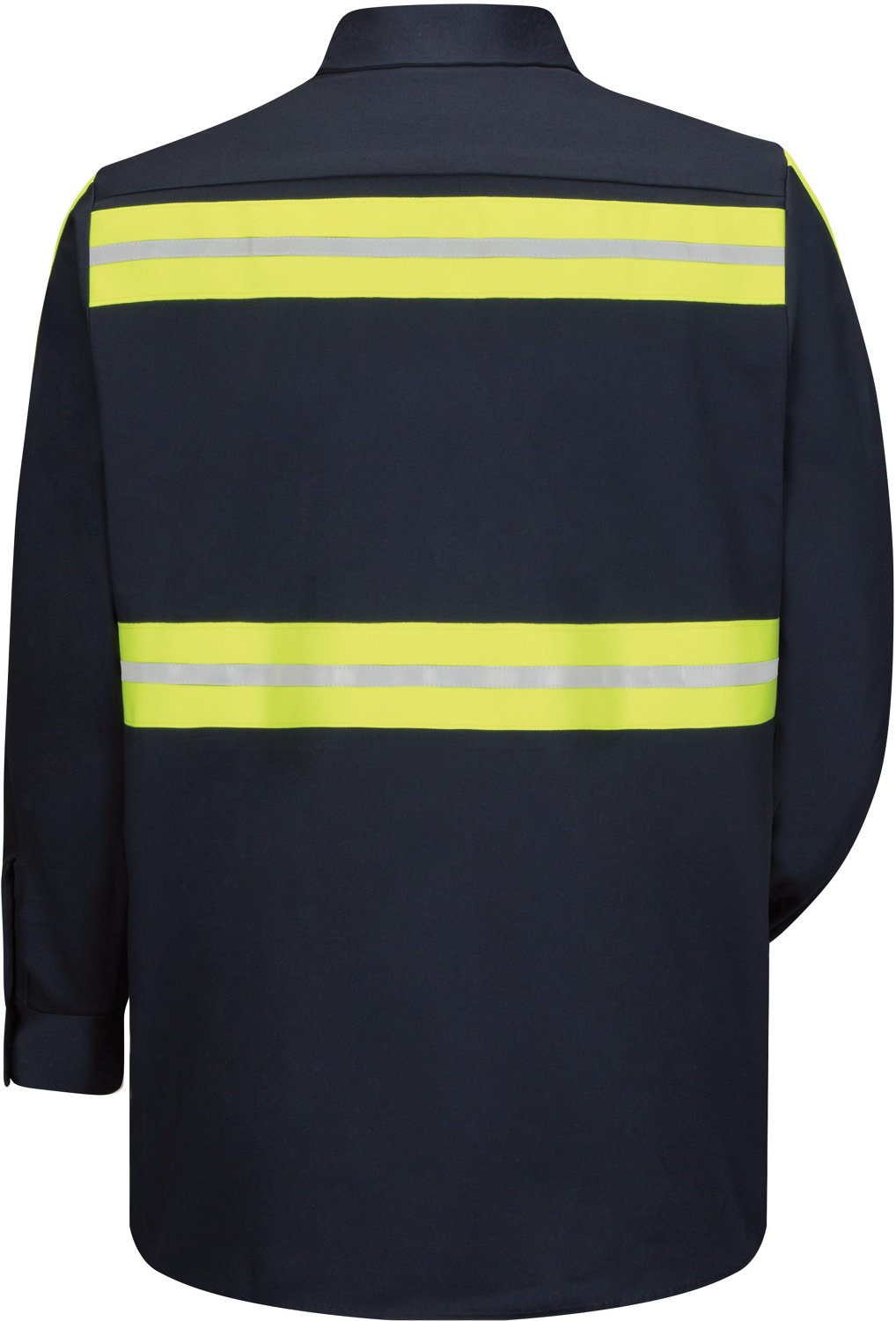 Red Kap Men's Enhanced Visibility Long Sleeve Cotton Work Shirt - view number 2