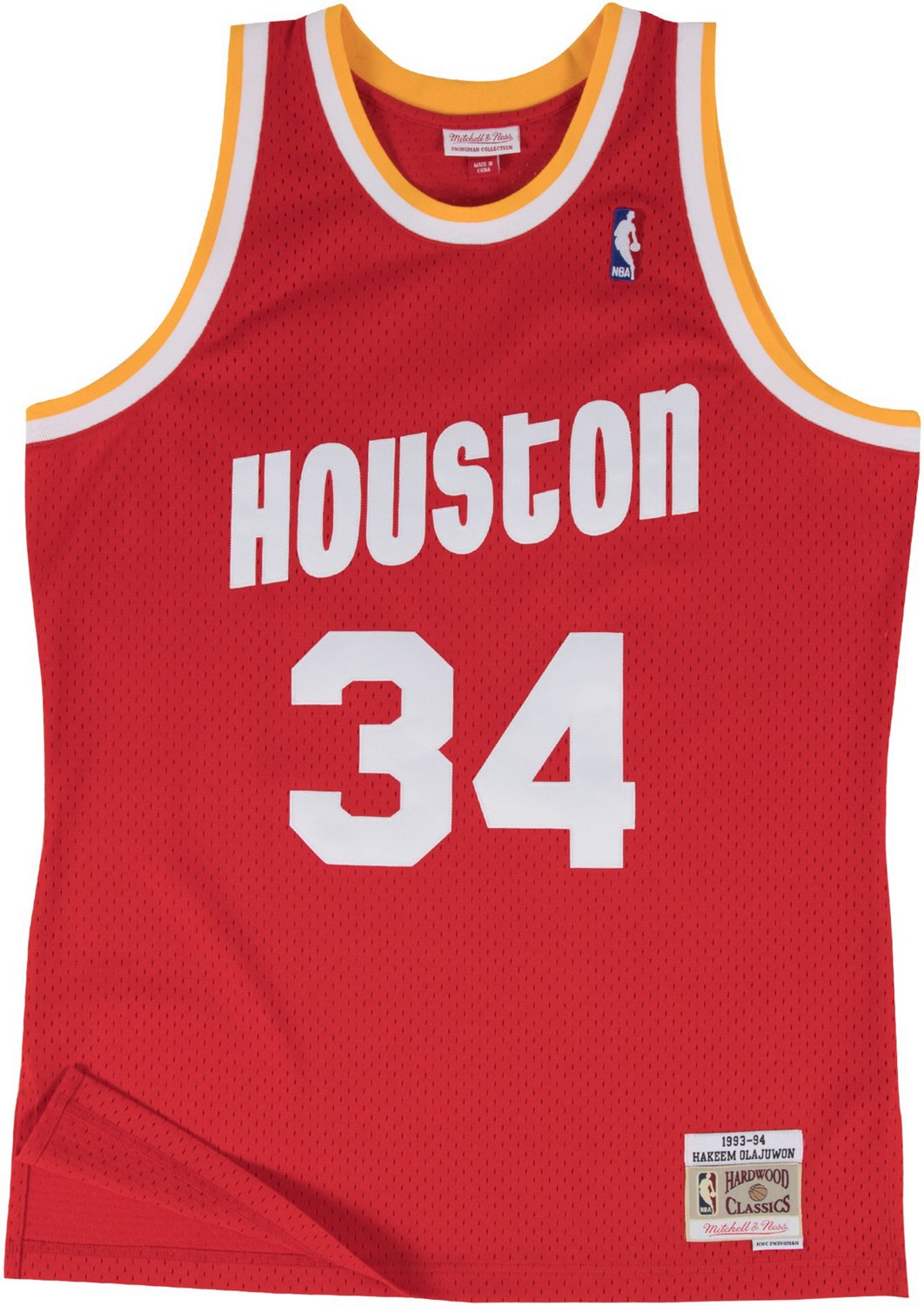 Mitchell & Ness Men's Houston Rockets Hakeem Swingman Jersey - view number 2