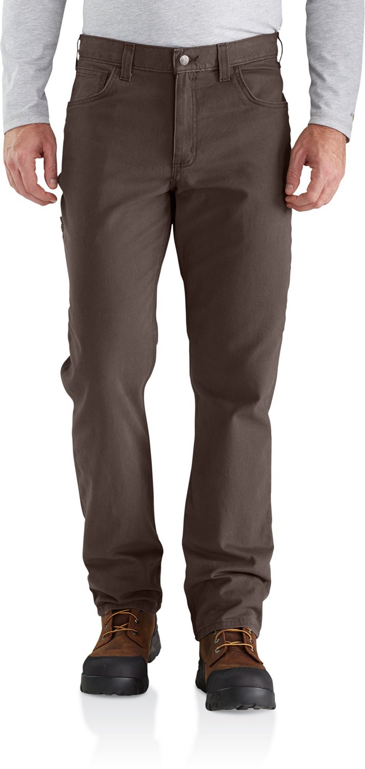 Carhartt Pants Rugged Flex Men's Rigby 253 Dark Khaki Pants-38x30