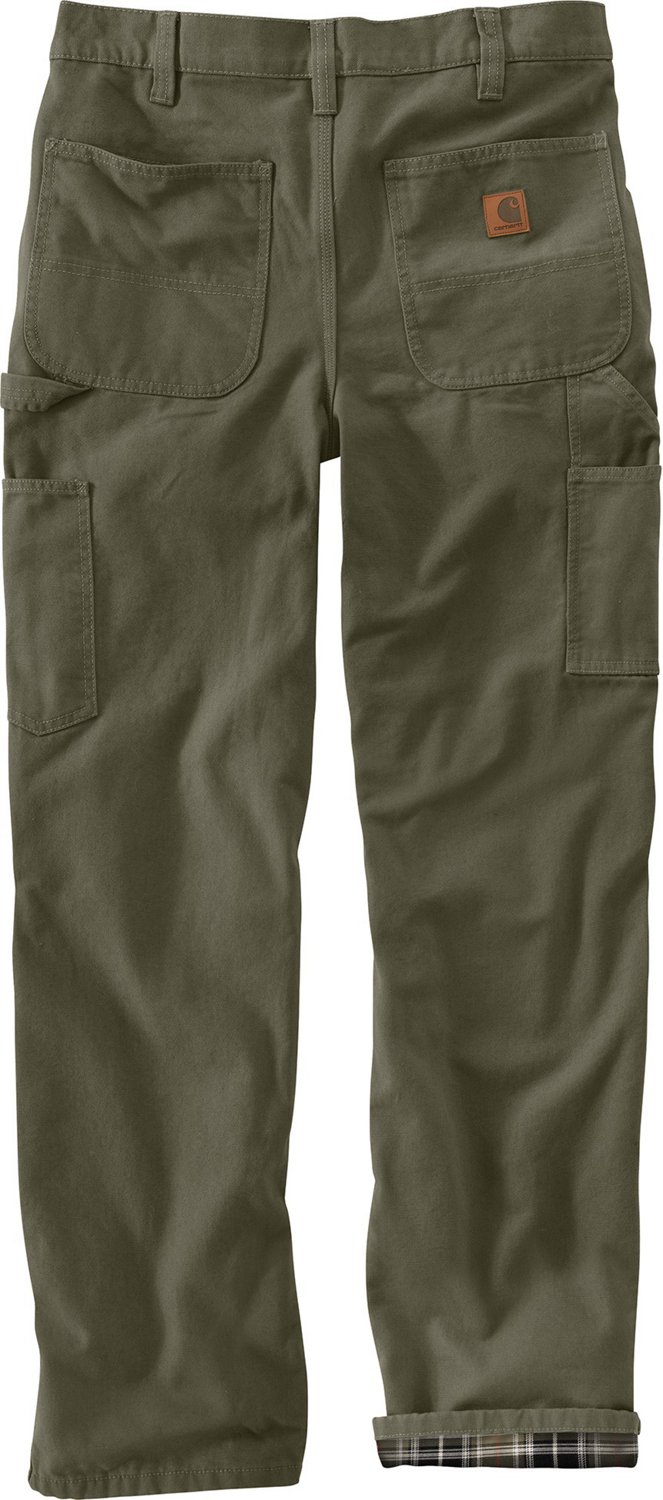 Carhartt Men's Flannel-Lined Wash Duck Dungaree Jeans - view number 3