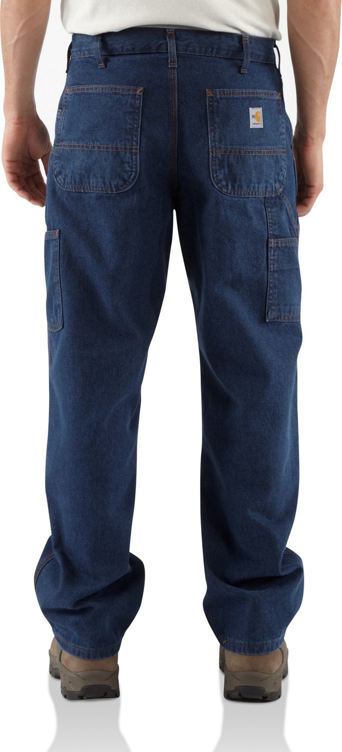 Carhartt Men's Flame-Resistant Denim Dungaree Jeans                                                                              - view number 2