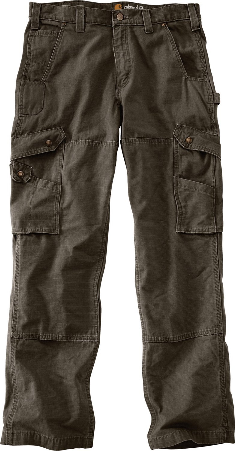 Carhartt Men's Cotton Ripstop Relaxed Fit Double-Front Cargo Work Pants - view number 2