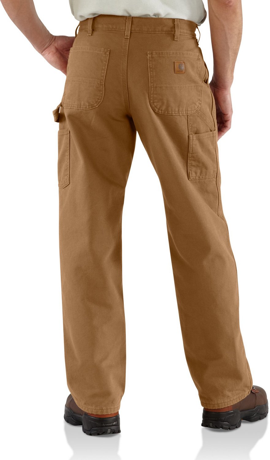 Carhartt Men's Flannel-Lined Wash Duck Dungaree Jeans - view number 2