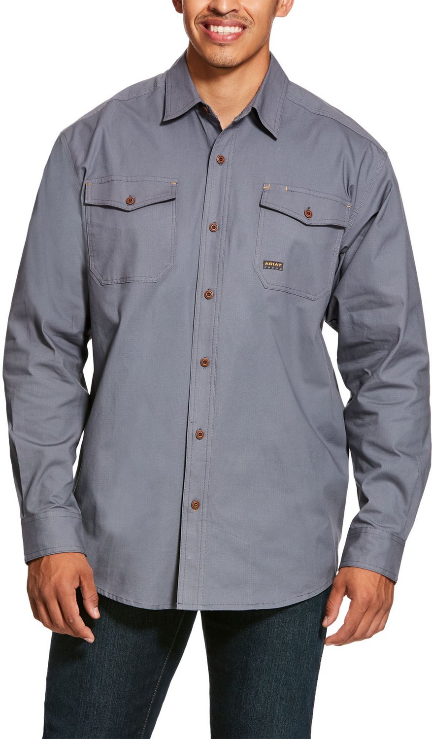 Ariat Men's Rebar Made Tough DuraStretch Classic Work Shirt | Academy