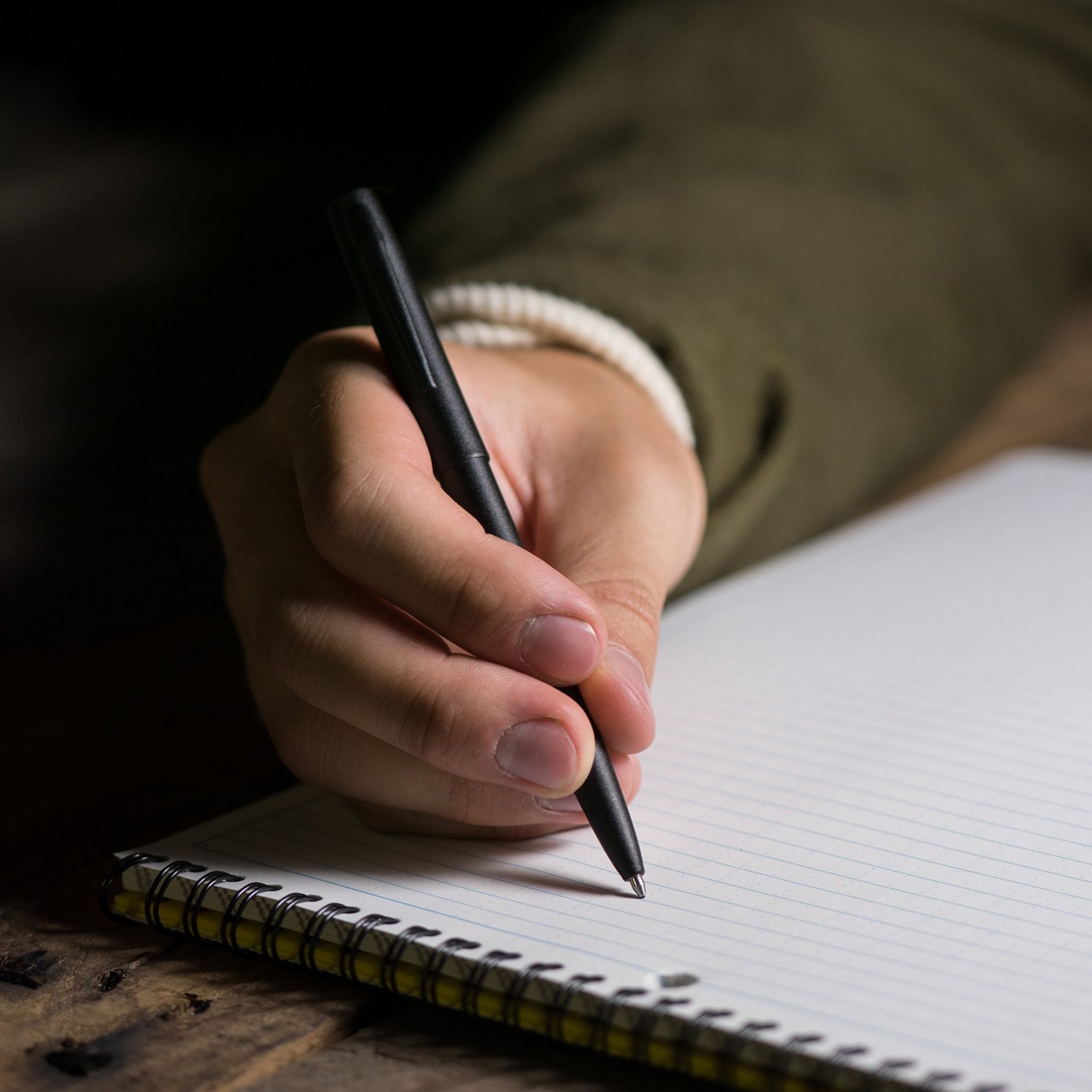 Rite in the Rain Weatherproof All-Weather Metal Pressurized Black Metal Clicker Pen Black Ink - view number 5