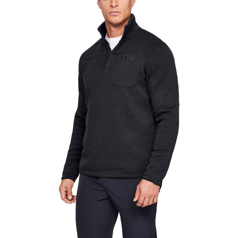 Under Armour Men's Specialist 2.0 Henley Shirt Black, X-Large - Branded Graphic T's at Academy Sports product image